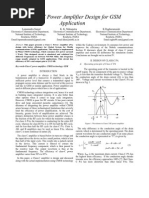 Class-C Power Amplifier Design For GSM Application