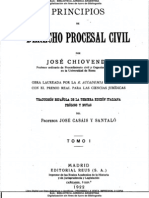 Chiovenda, José- Principios de Derecho Procesal Civil- Tomo I (1922)