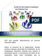 Administracion de Recursos Humanos en Perspectiva Tema 1