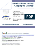 Unconstrained Endpoint Profiling (Googling The Internet) Powerpoint Narus