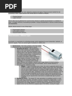 Robotic Sensors: Robot Actuators - Different Types