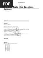 Database: GATE CS Topic Wise Questions