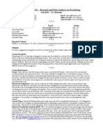 Statistics Syllabus - Fall 2013