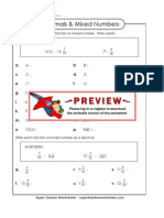 Decimals To Mixed