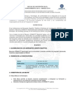 Convocatoria Becas Mixtas 2013-2014 PDF