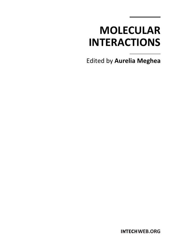 Molecular Interaction | PDF | Intermolecular Force | Chemical Bond