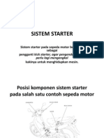 Sistem Starter Sepeda Motor