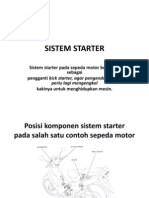 Sistem Starter sepeda motor 