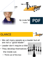 By Linda Talley: What Leader Do