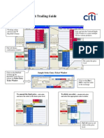 CFOX - Vertical Depth Trading Guide: Sample Order Entry Ticket Window