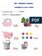 Bib Fig: Best Pre - Primary School SR - Kg. Course For The Ii Test