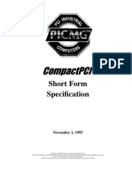 Short Form Specification: November 1, 1995