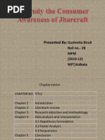 Consumer Awareness of Jharcraft New