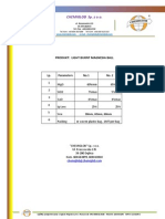 Light Burnt Magnesia Ball - Chemical Products Specification Sheet - Chemiglob.com