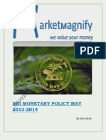 Rbi Monetary Policy May 2013-2014