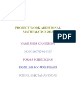 Project Work Additional Mathematics