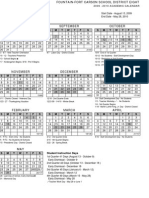 Academic Calendar 20092010