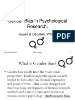 Gender Bias in Psychological Research