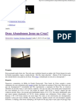 Deus Abandonou Jesus Na Cruz - Portal Da Teologia PDF