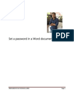 Set A Password in A Word Document