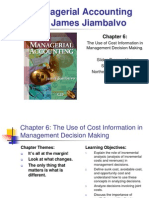 Managerial Accounting by James Jiambalvo: The Use of Cost Information in Management Decision Making