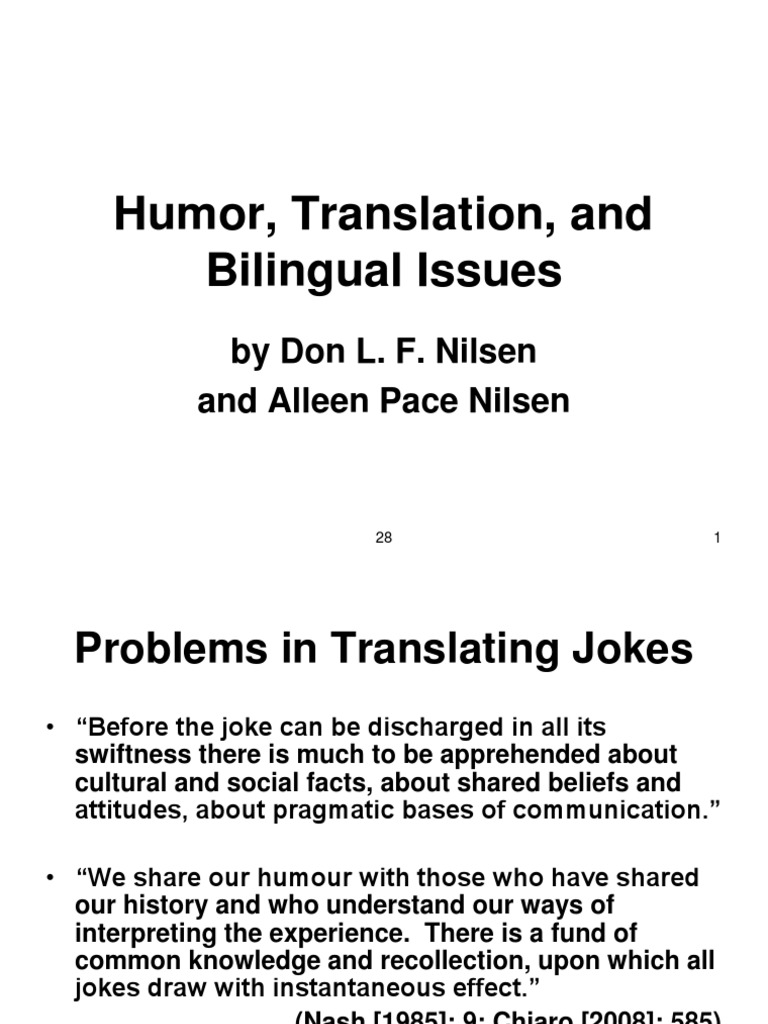 Humor Translation | Download Free PDF | Humour | Jokes