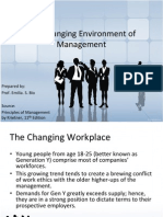 Part 5.1 The Changing Environment of Management