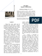 ARISTÓTELES. Da Alma - Segundo o Hilemorfismo (Trechos)