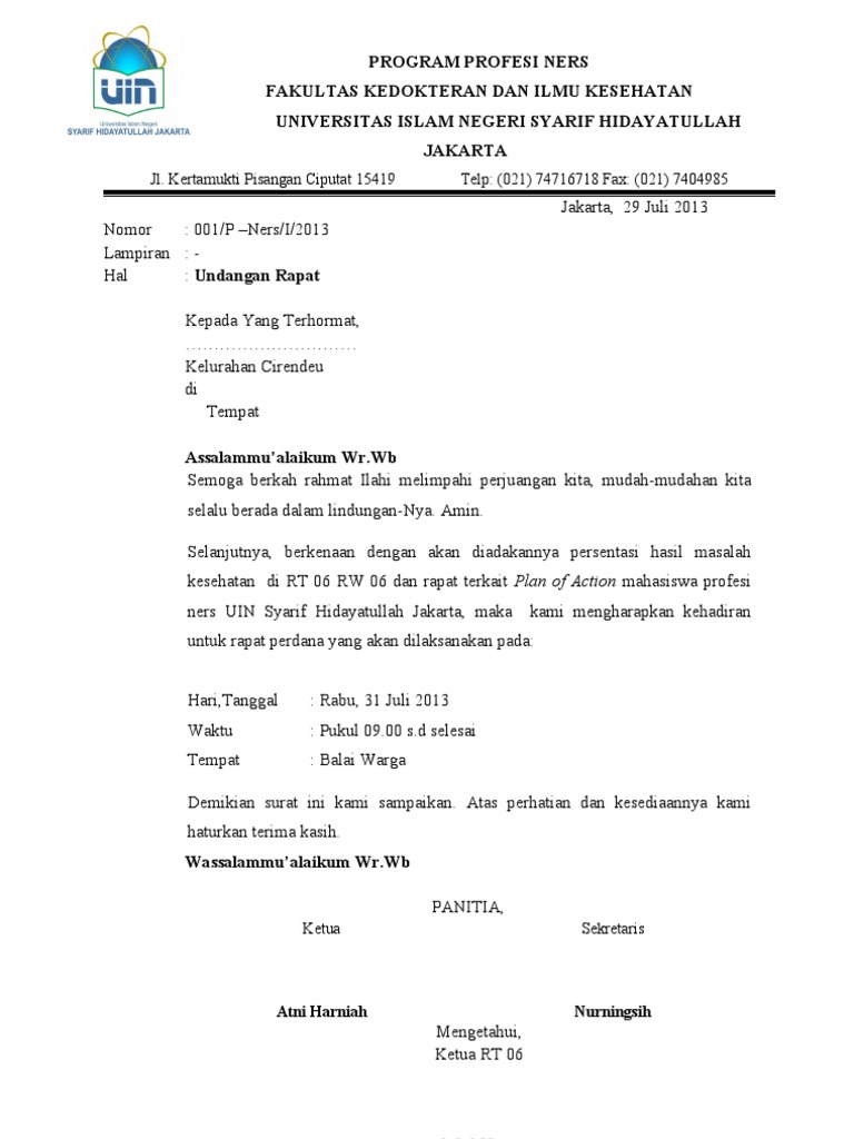 Surat Undangan Rapatdoc