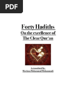 40 Hadith on the Virtues of the Qur'An