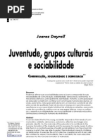 DAYRELL - Juventude, Grupos Culturais e Sociabilidade.[1]