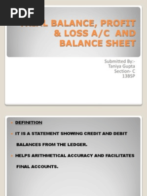 Trial Balance