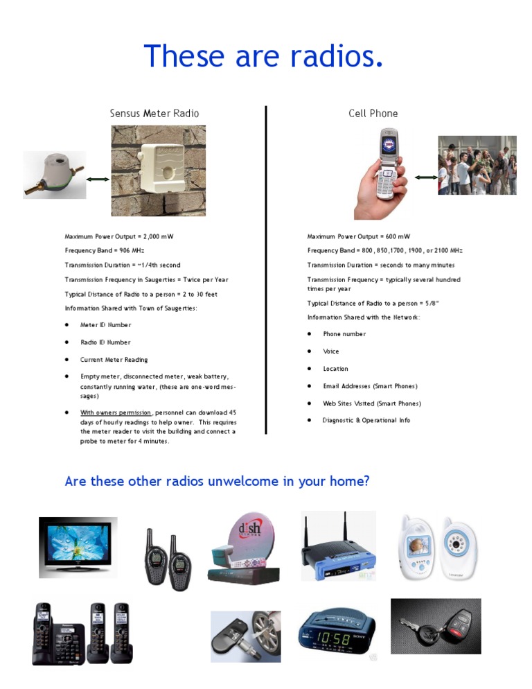 These Are Radios.: Sensus Meter Radio Cell Phone | PDF | Home & Garden