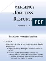 Columbia SC - Emergency Homeless Response 13 August 2013