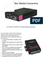 Serial To Fiber Media Converters