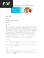 Planejamento Anual ou Plano de Curso para a Educação Infantil