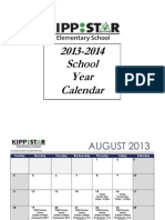 KIPP STAR Elementary - Important Dates 2013-14