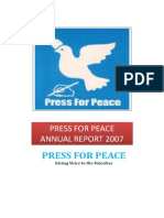 Press For Peace  ANNUAL REPORT 2007