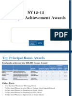 Principal Achievement Award Winners