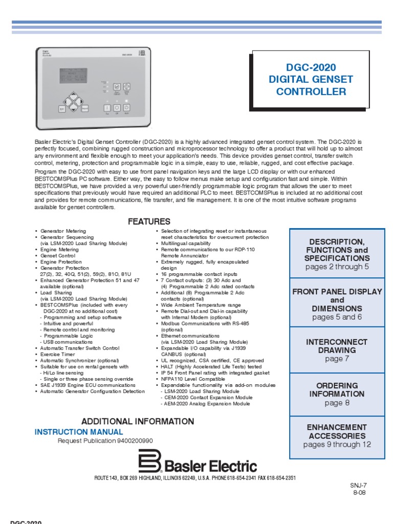 Dgc 2020 Brochure Electromagnetic Compatibility Relay