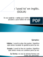 El Uso de 'Used To' en Inglés