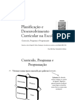 Planificacao e Desenvolvimento Curricular Na Escola Curriculo Programa e Programacao