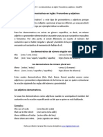 0.8 - Los Demostrativos en Inglés Pronombres y Adjetivos