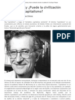 Noam Chomsky ¿Puede la civilización sobrevivir al capitalismo_ _ Sociólogos Plebeyos