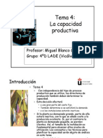 Tema 4 La Capacidad Productiva