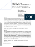  ETNOGRAFÍA DE LA COMUNICACIÓN AUDIOVISUAL– UN BALANCE DE LAS RELACIONES ENTRE REFLEXIVIDAD, IMAGEN Y ANTROPOLOGÍA