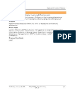 WM - LX17 - THL - Display List of Inventory Differences