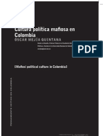 Cultura política y mafiosa en Colombia