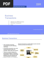 Business Transactions: IBM Global Business Services