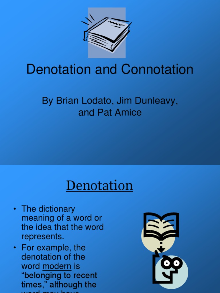POETRY Denotation and Connotation | Wall | Poetry
